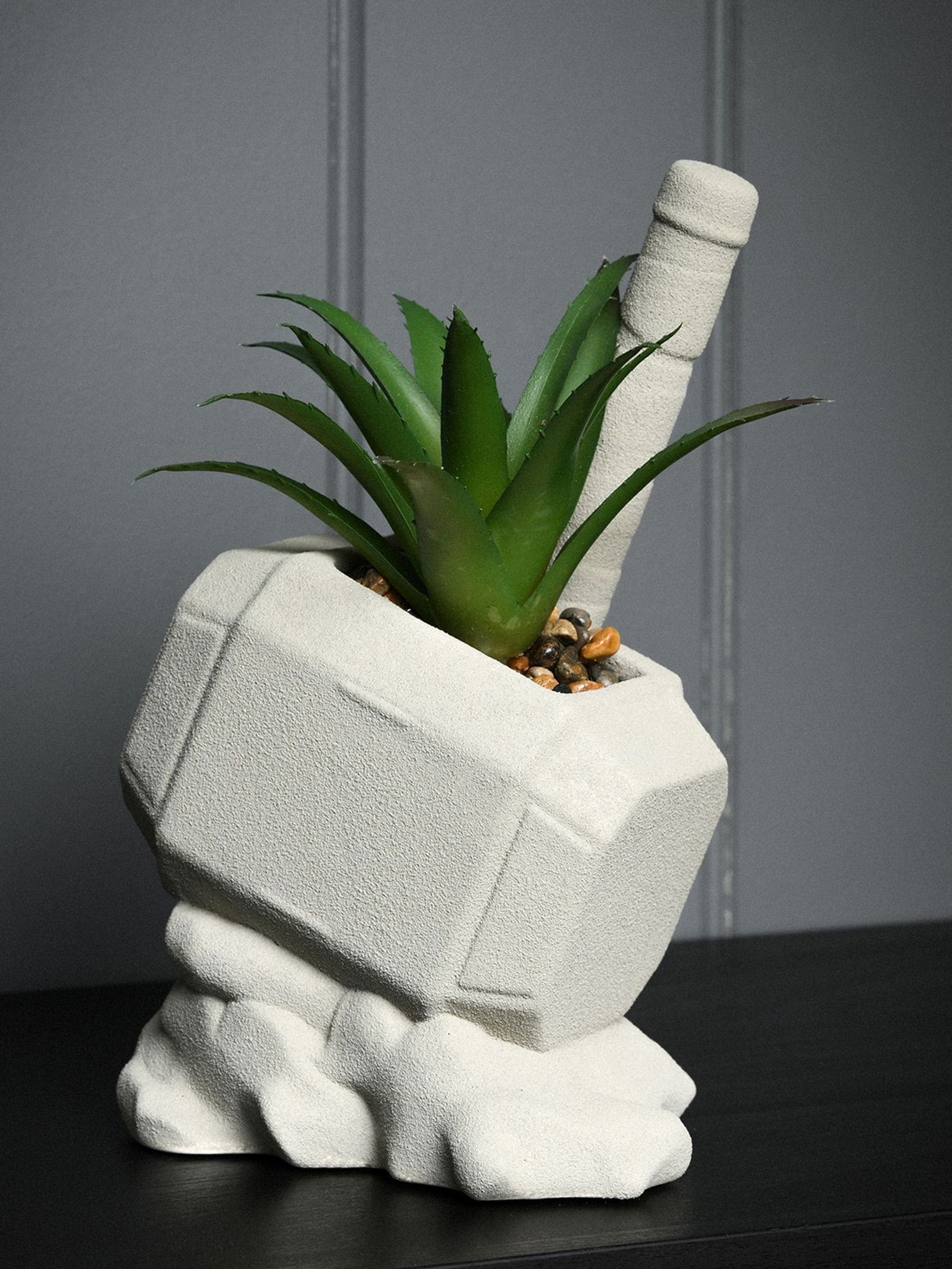 Marvel Thor Hammer Planter With Faux Plant Multi Small - Image 4