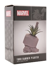 Marvel White Thor Hammer Planter With Faux Plant - Image 4 of 4