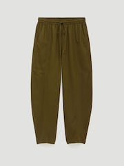 Hush Green Tovi Linen Blend Barrel Leg Trousers - Image 5 of 5