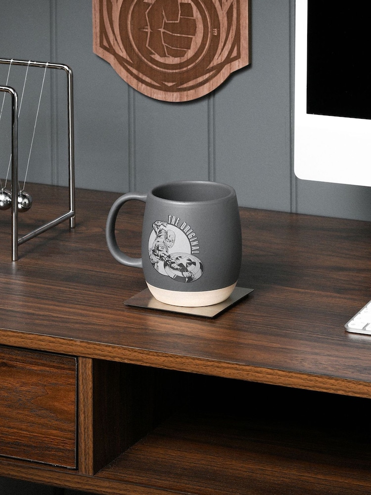 Marvel Grey Captain America Mug - Image 2 of 6