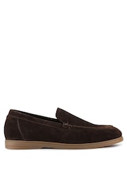 Jones Bootmaker Brown Suede Raiden Suede Loafers - Image 1 of 5