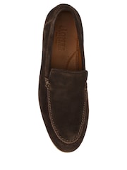Jones Bootmaker Brown Suede Raiden Suede Loafers - Image 4 of 5