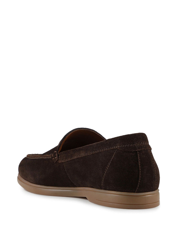 Suede Brown Loafer EU‎ 43/ US 10-10.5 Jones Bootmaker Men\'s Putney Shoes Boston Dark Brown Suede | Crockett & Jones – Crockett & Jones US main image 4