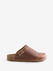 Celtic & Co. Brown Strap Detail Clogs - Image 1 of 1