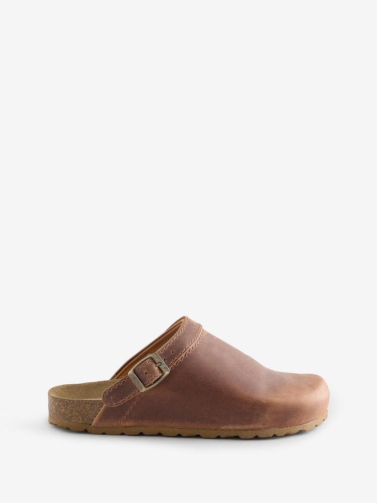 Celtic & Co. Brown Strap Detail Clogs - Image 1 of 1