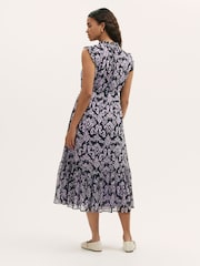 Finery Purple Rosalind Sleeveless Midi Dress - Image 4 of 4