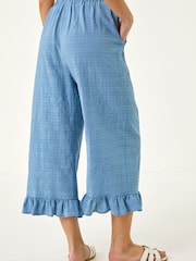 Roman Blue Petite Frill Hem Trousers - Image 5 of 5