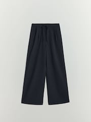 BHOEM Graphite Grey Tailored Tapered Elasticated Waistband Trousers - Image 7 of 7