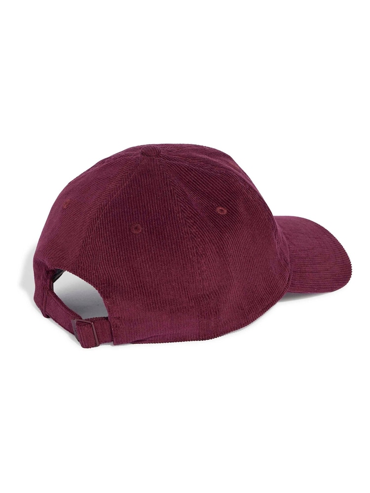 adidas Maroon Red Unisex Corduroy Baseball Cap - Image 2 of 4