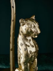 Gold Cheetah Floor Standing Toilet Roll Holder - Image 3 of 4