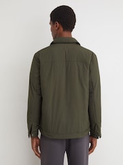 Reiss Olive Green Bernardi Technical Padded Zip-Through Jacket - Image 5 of 6