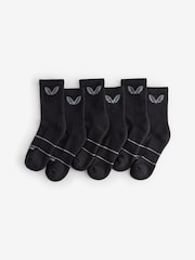 Negro - Pack de 6 pares de calcetines con suela acolchada para la vuelta al cole de Castore - Imagen 1 de 4
