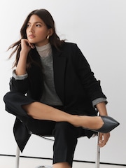 Чорний - Forever Comfort® Leather Low Court Heels - Image 3 of 9