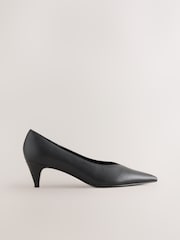 Чорний - Forever Comfort® Leather Low Court Heels - Image 5 of 9