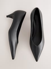 Чорний - Forever Comfort® Leather Low Court Heels - Image 6 of 9