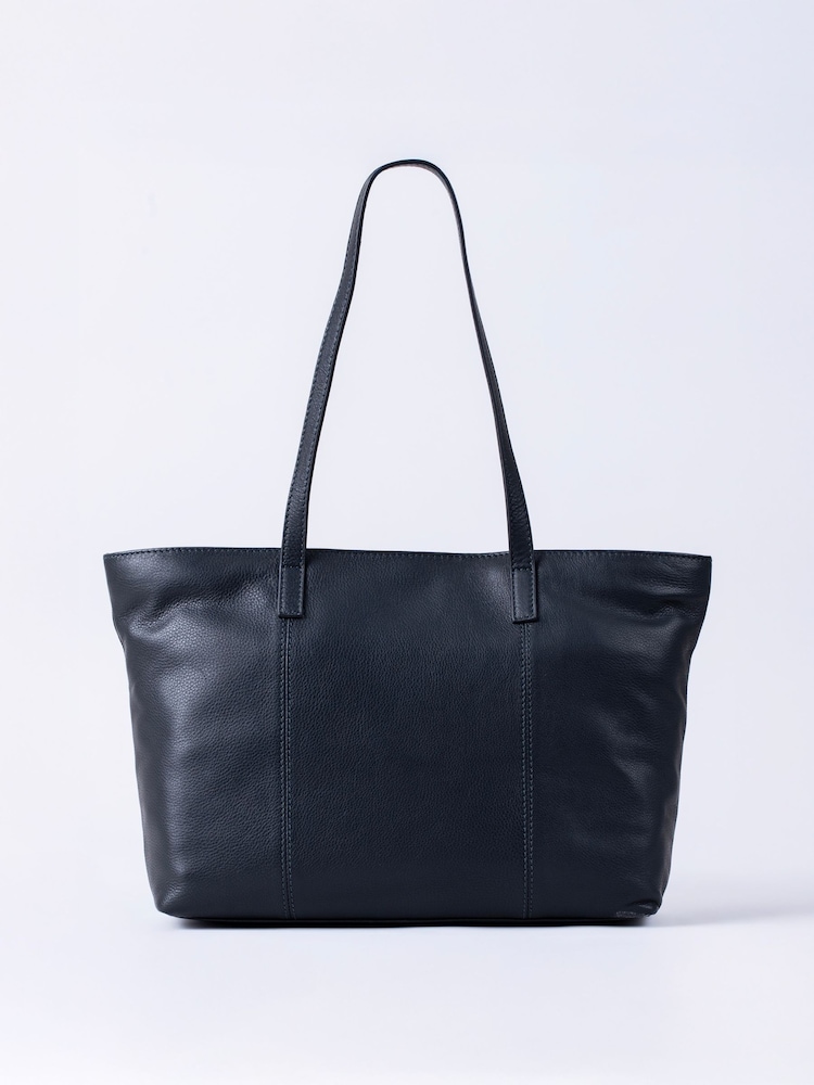 Lakeland Leather Blue Torver Tote Bag - Image 2 of 5