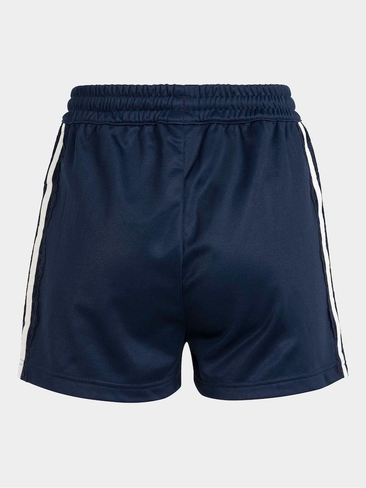 adidas Originals Navy Lace 3-Stripe Shorts - Image 7 of 7 adidas Originals Navy Lace 3-Stripe Shorts - Image 7 of 7