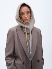 The Set 2 Pack Balaclava Hats Chocolate Brown/Mink - Image 8 of 9