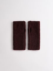 The Set 3 Pack Fingerless Gloves Chocolate Brown/Oat/Ecru - Image 5 of 7