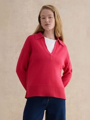 Hobbs Pink Jamie Polo Jumper - Image 1 of 4