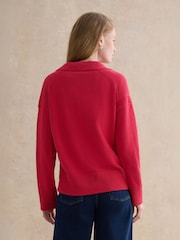 Hobbs Pink Jamie Polo Jumper - Image 2 of 4