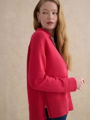 Hobbs Pink Jamie Polo Jumper - Image 3 of 4