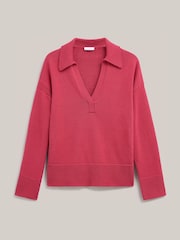 Hobbs Pink Jamie Polo Jumper - Image 4 of 4