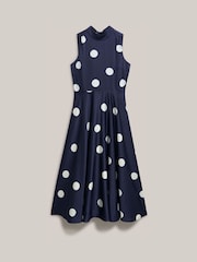 Hobbs Blue Petite Mia Dress - Image 6 of 6