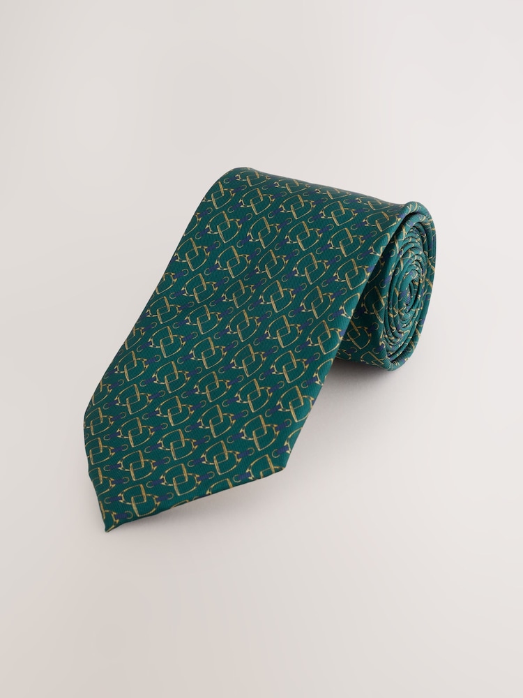 그린 - Geometric Print Design Tie - 3의 이미지 1