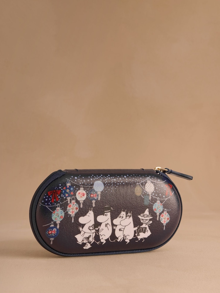 Cath Kidston Navy Moomin Lanterns Glasses Case - Image 1 of 3
