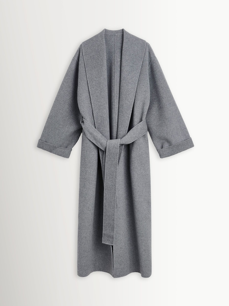 By Malene Birger Grey Trullem Wool Blend Coat - Image 5 of 5