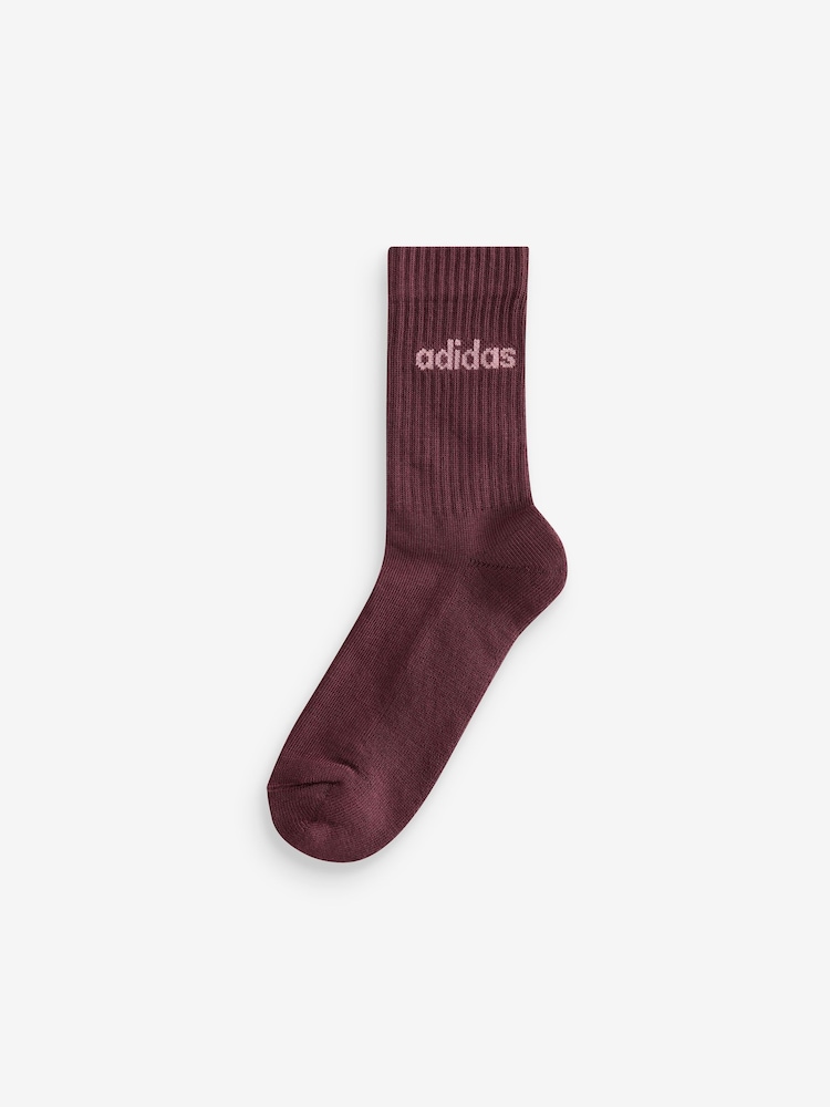 Neutralna boja - adidas Linear Crew Cushioned Socks 3 Pair Pack - Slika 2 od 4