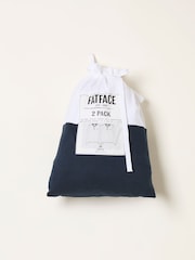 FatFace White 2 Pack Long Sleeve Henley - Image 2 of 2