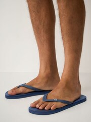 Crew Clothing Navy Blue Flip Flops - Image 1 of 3