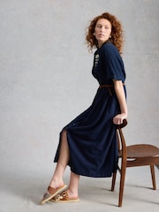 White Stuff Blue Rylee Double Cloth Shirt Dress - Image 1 of 6