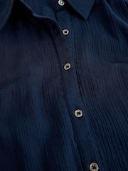 White Stuff Blue Rylee Double Cloth Shirt Dress - Image 6 of 6