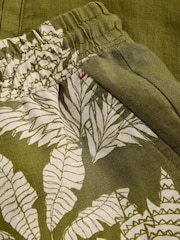 White Stuff Green Belle Linen Shorts - Image 6 of 6