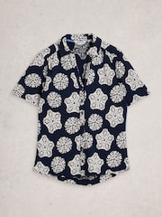 White Stuff Blue Annie Ss Jersey Shirt - Image 5 of 6