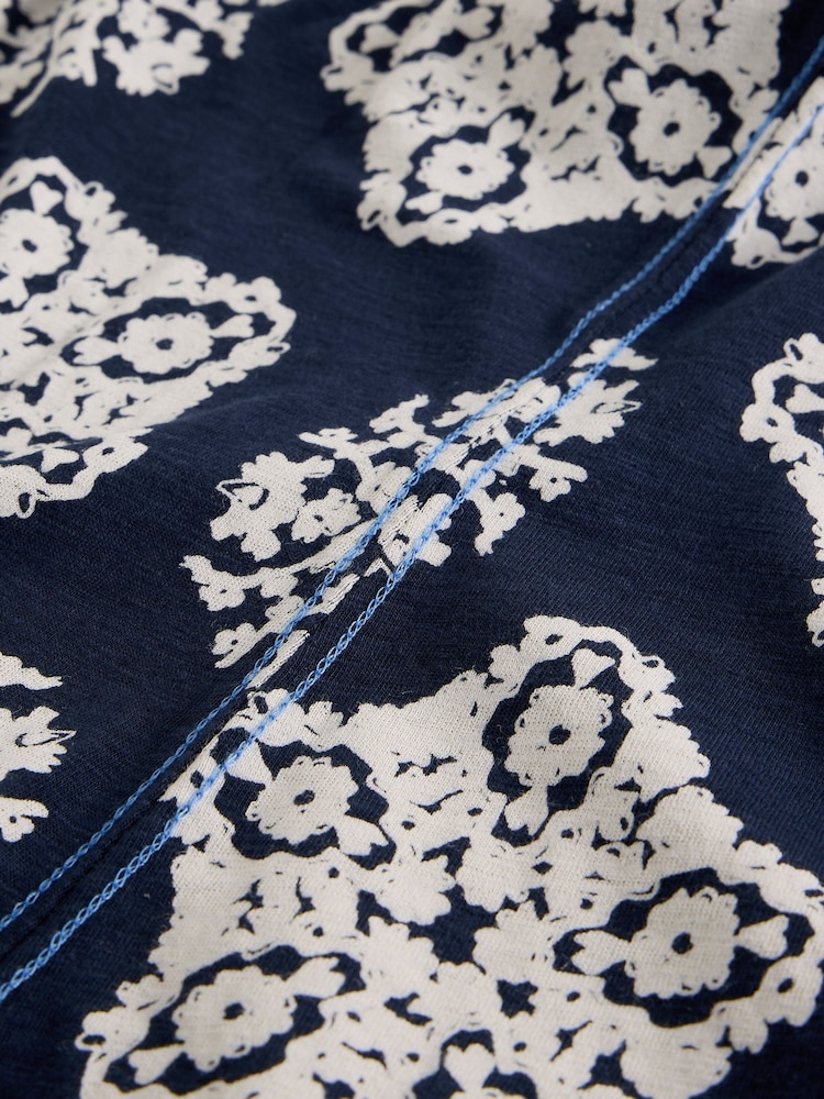 White Stuff Blue Annie Ss Jersey Shirt - Image 6 of 6