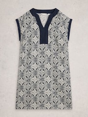 White Stuff Blue Jilly Linen Dress - Image 5 of 6