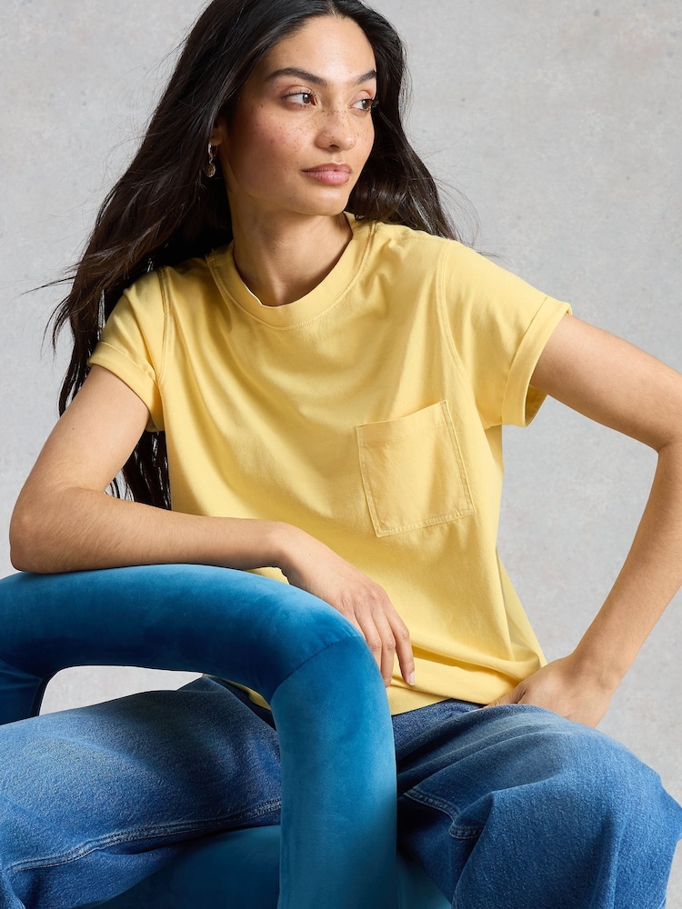 White Stuff Yellow Gina T-Shirt - Image 1 of 6