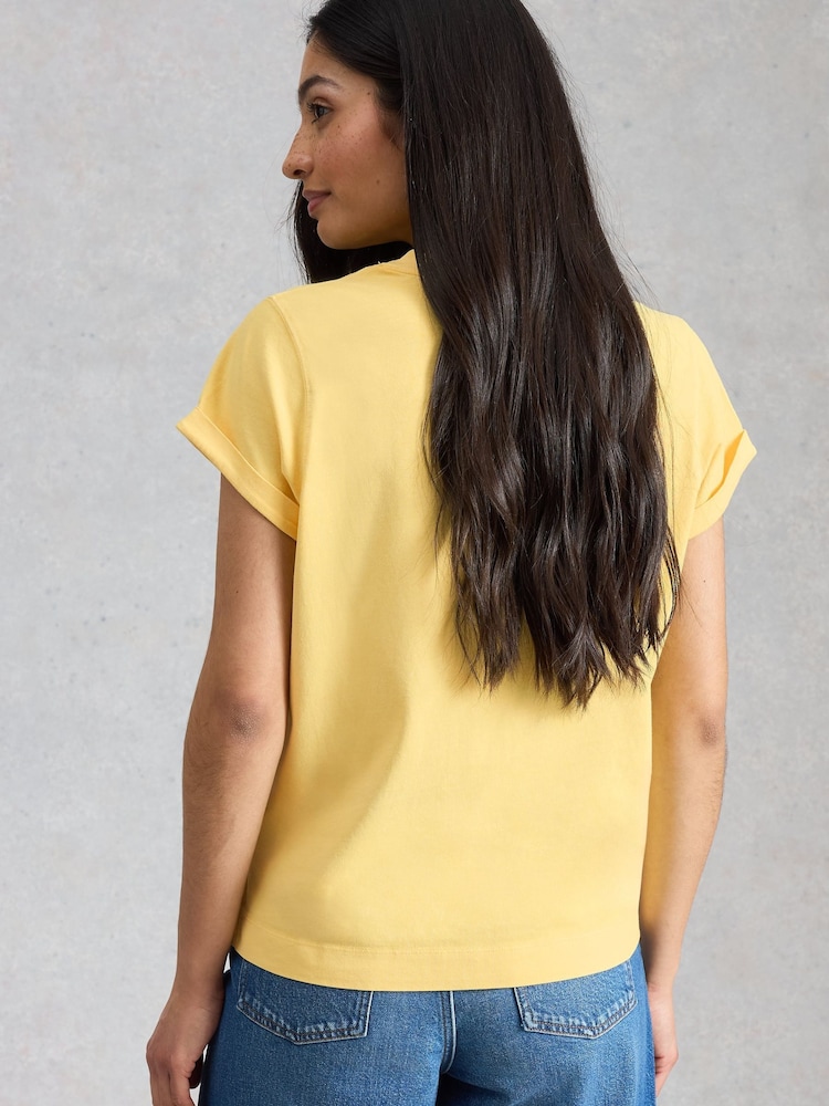 White Stuff Yellow Gina T-Shirt - Image 2 of 6