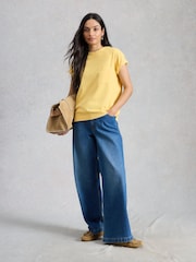 White Stuff Yellow Gina T-Shirt - Image 3 of 6