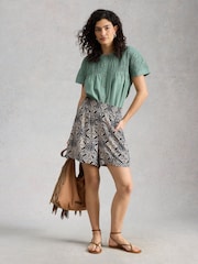 White Stuff Shelly Мятые шорты - Изображение 4 6