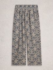 White Stuff Blue Shelly Blend Culottes - Image 5 of 6