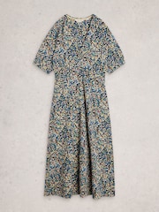 White Stuff Blue Megan Jersey Dress - Image 5 of 6