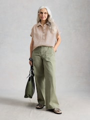 White Stuff Natural Orla Pop Over Shirt - Image 3 of 6