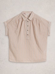 White Stuff Natural Orla Pop Over Shirt - Image 5 of 6