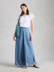 White Stuff White Billie Emb Button Shirt - Image 2 of 6