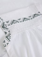 White Stuff White Billie Emb Button Shirt - Image 6 of 6